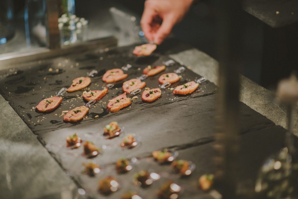 Food at Backstage Pass, a community event for organisers